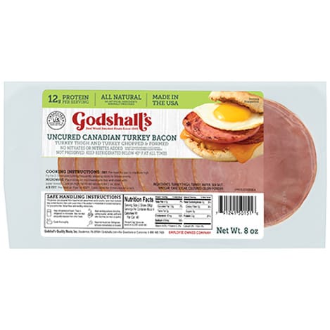 Read more about the article Uncured Canadian Turkey Bacon, 8 oz.